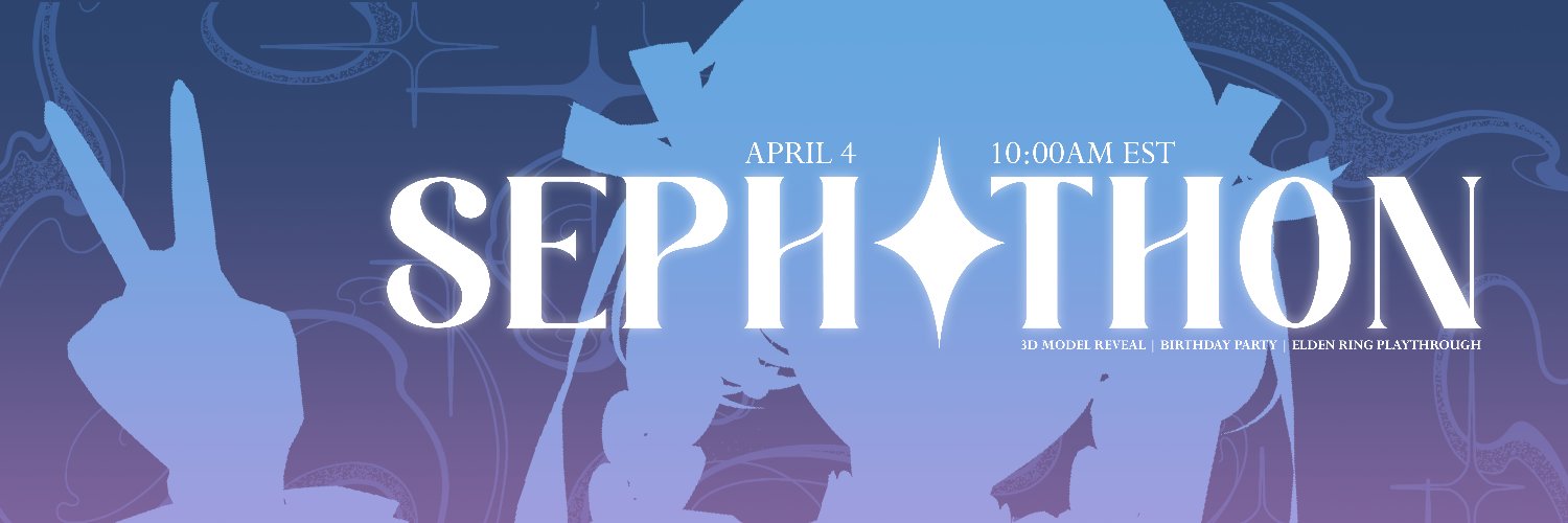 sepha 🩵✨ seph✦thon april 4 banner