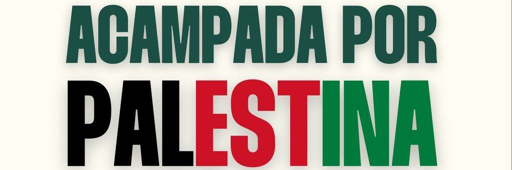 Acampada x Palestina Madrid's banner