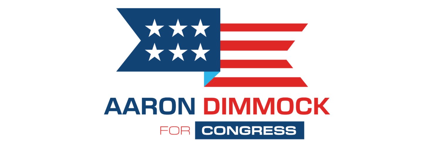 Aaron Dimmock for Congress banner