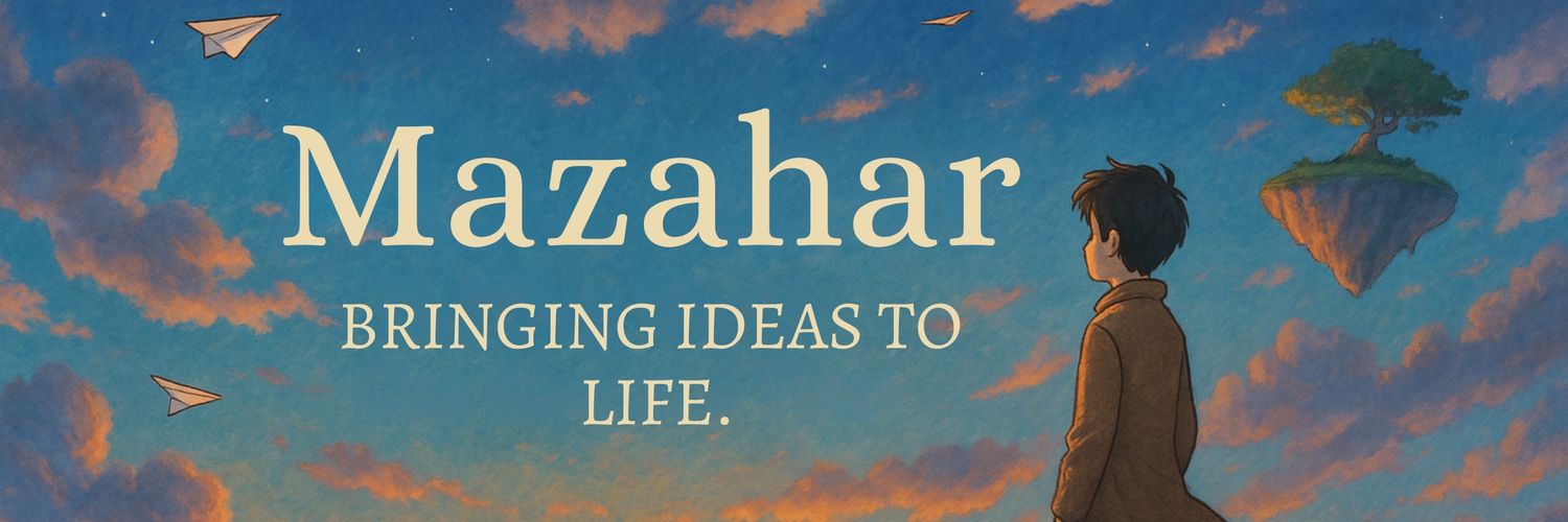 itsMazahar's profile banner image