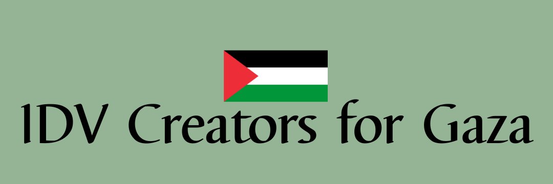 IDVCreators4Gaza banner