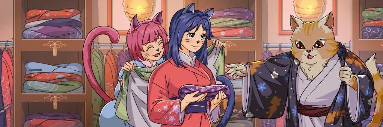 Cat Own Kimono banner