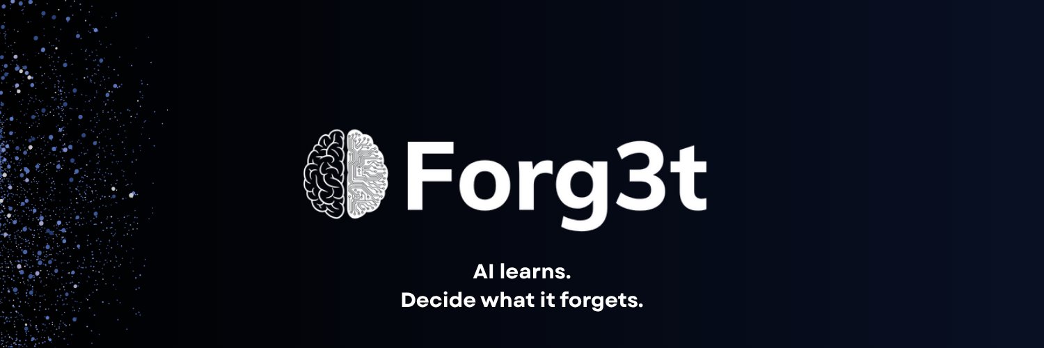 Forg3t Protocol - AI Unlearning banner