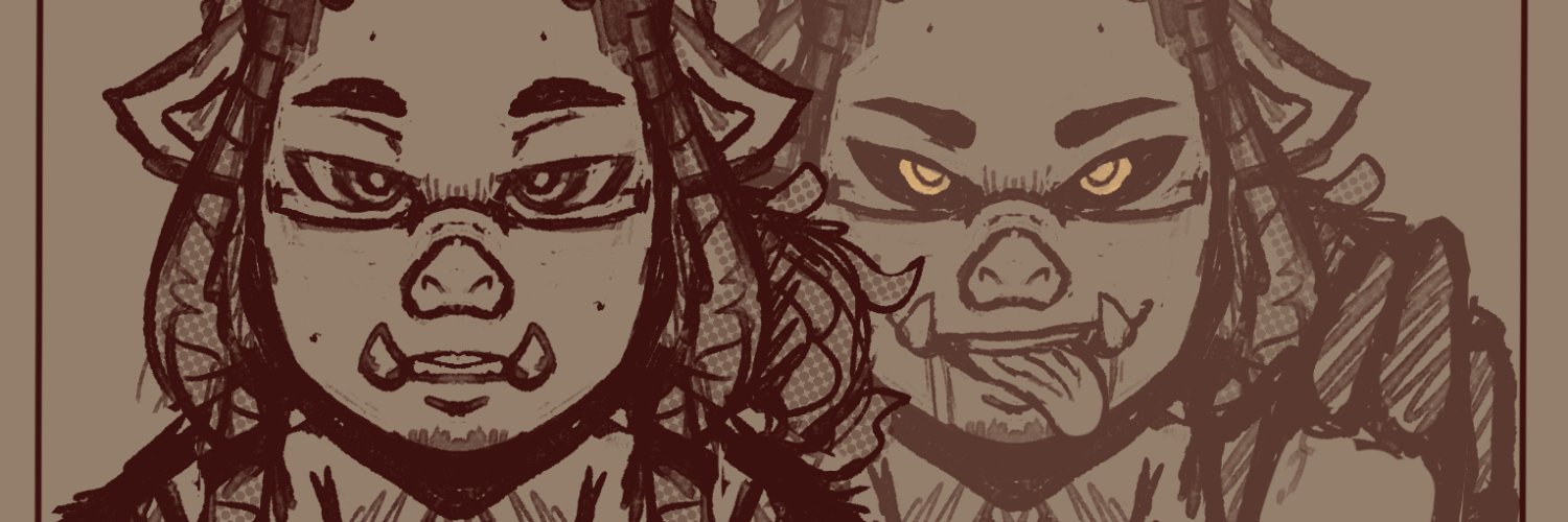 big dumb boar (taking a break) banner