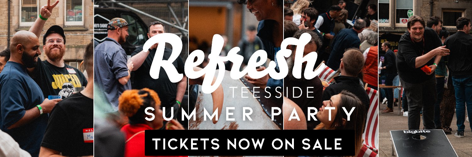 Refresh Teesside banner