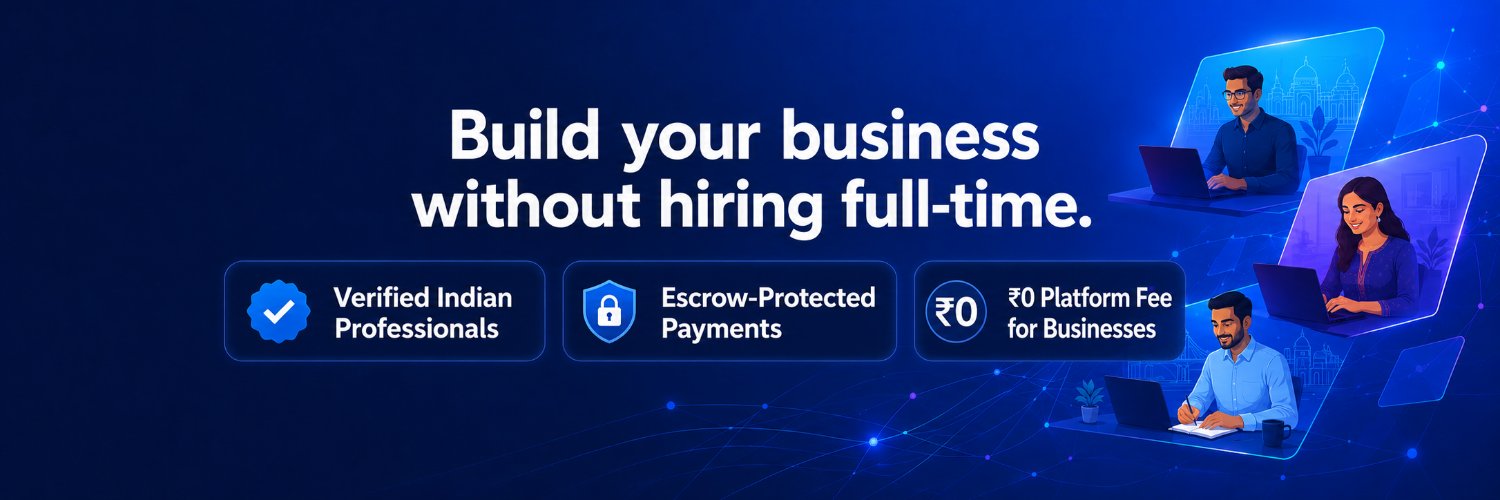 freelanceindiaa's profile banner image