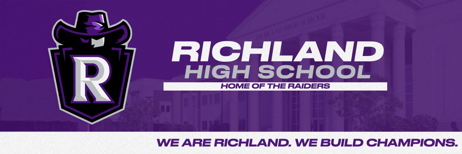 Richland High School's banner