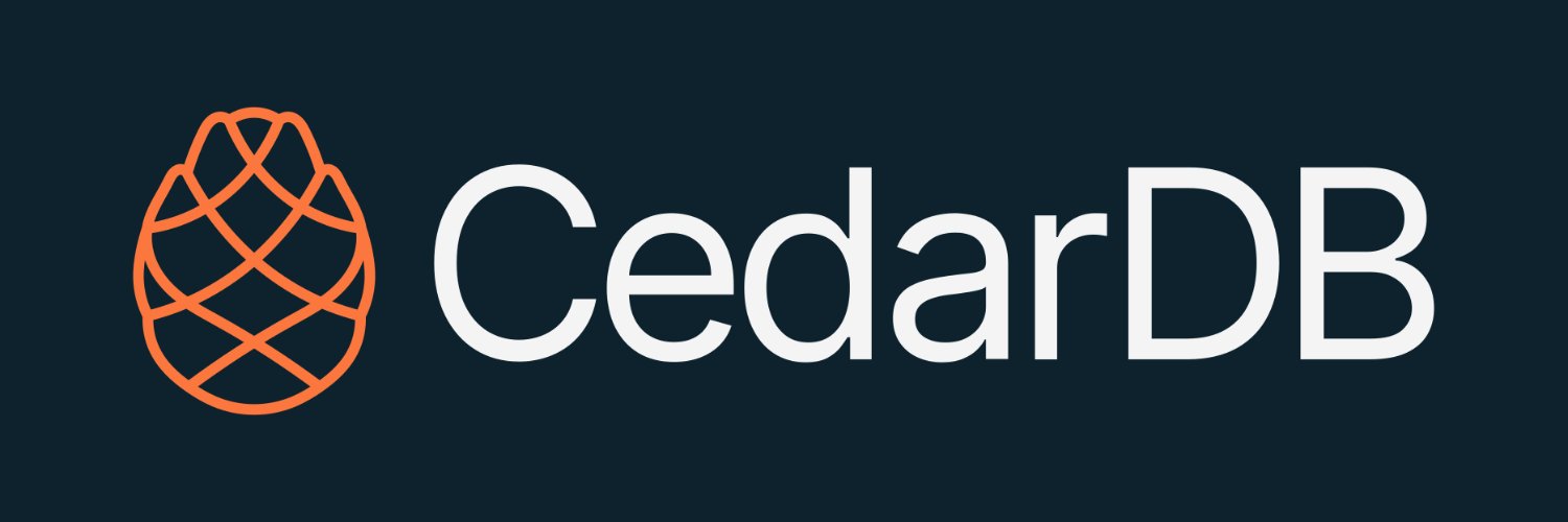 CedarDB's banner