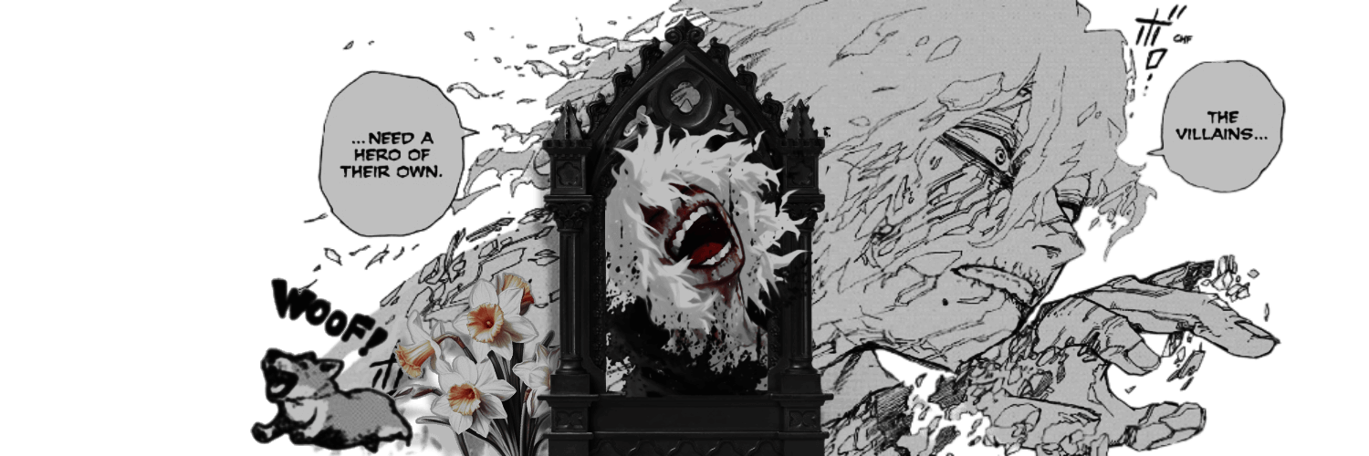 * 𝒉ero of 𝒗illains .'s banner