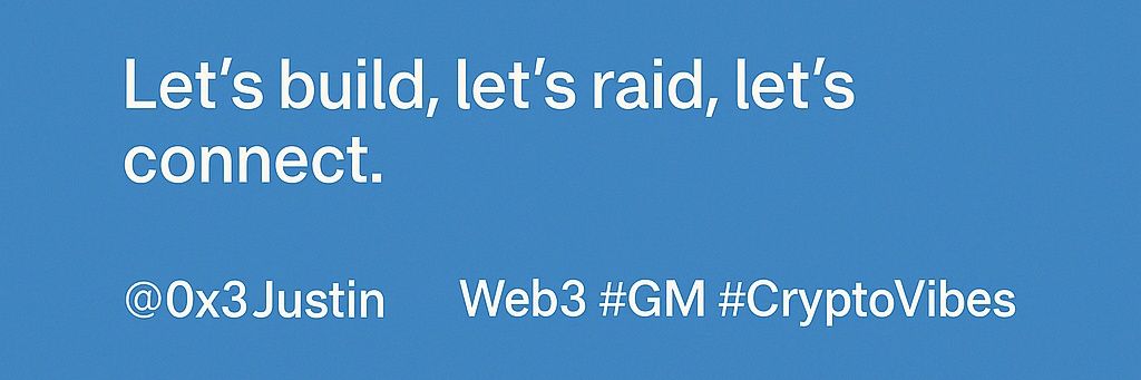 0x3Justin's profile banner image