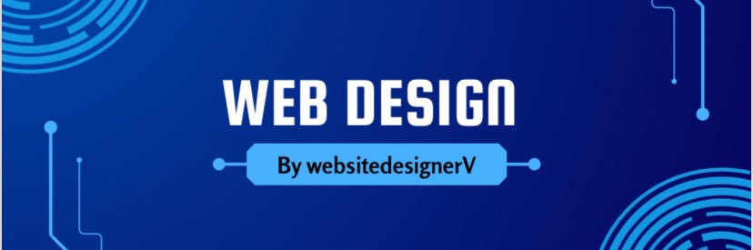 Website designer V's banner