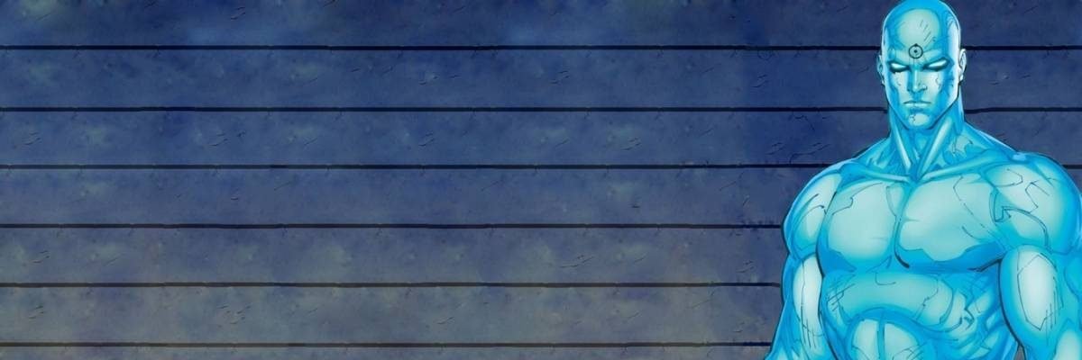 Dr. Manhattan's banner
