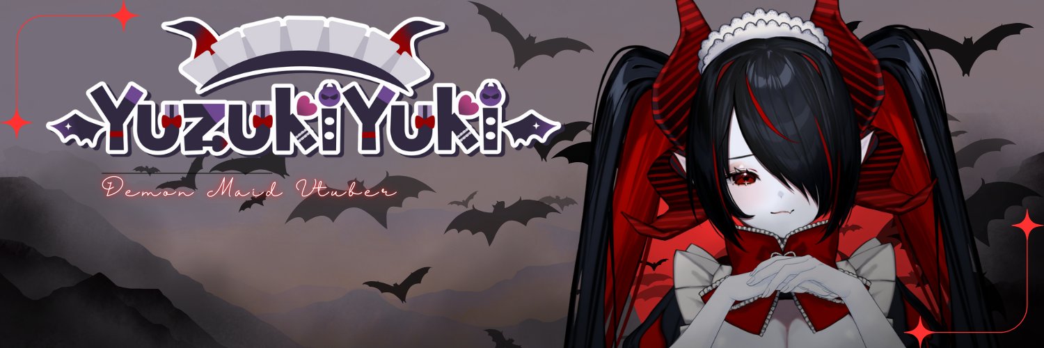 Yuzuki Yuki🖤🦇VTuber's banner