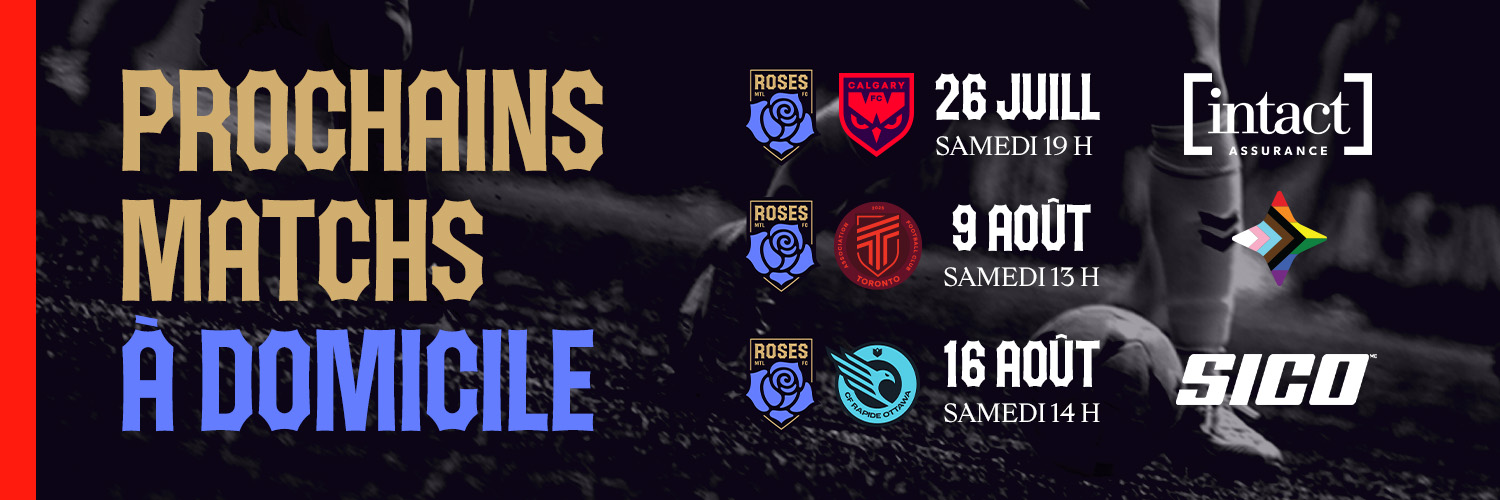 Roses de Montréal's banner