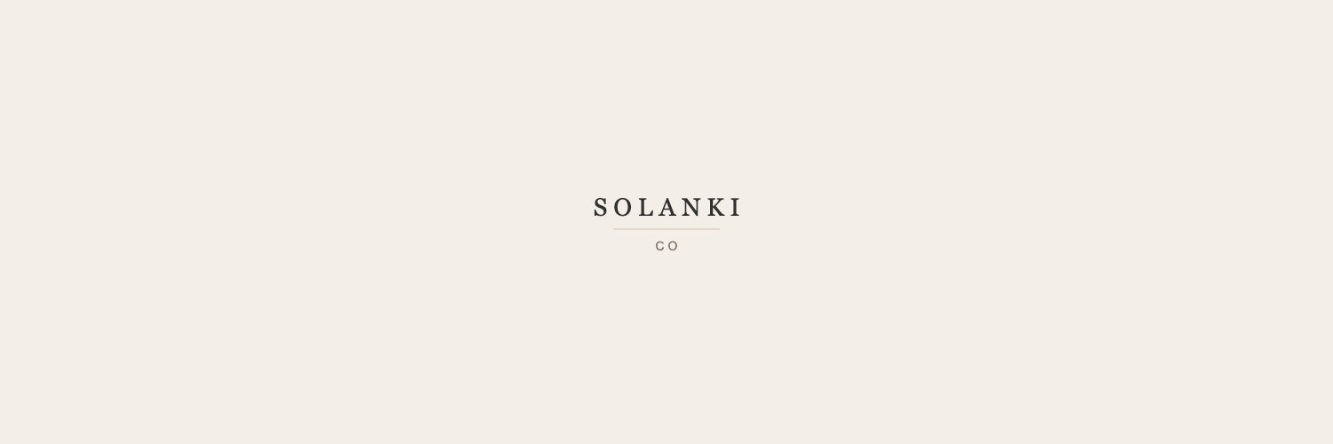 Twitter banner for @solanki