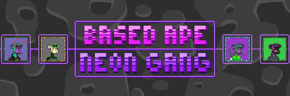 Based Ape Neon Gang banner