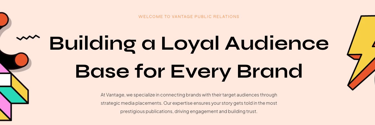 Vantage PR banner