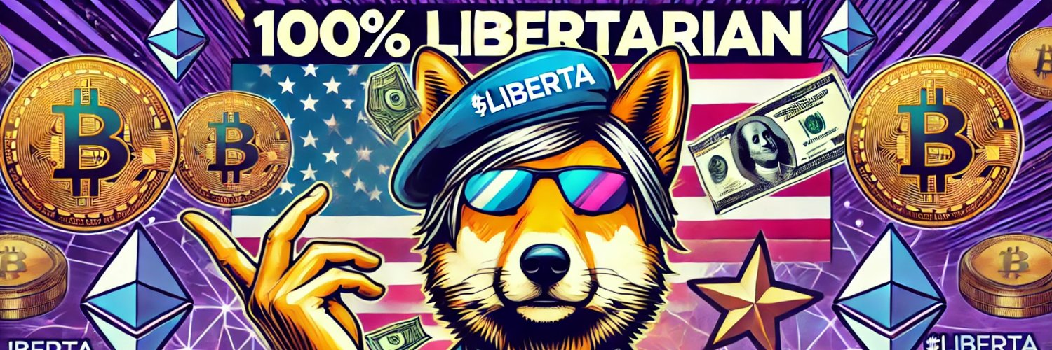 Liberta, the Libertarian Dog on Solana banner