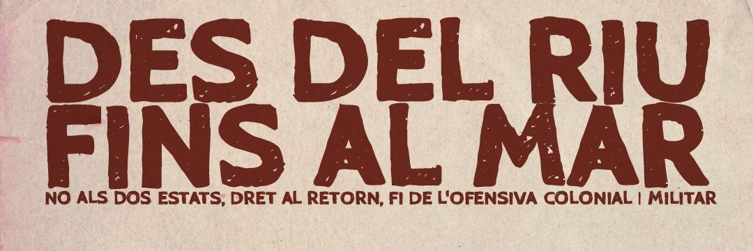 Acampada Per Palestina banner