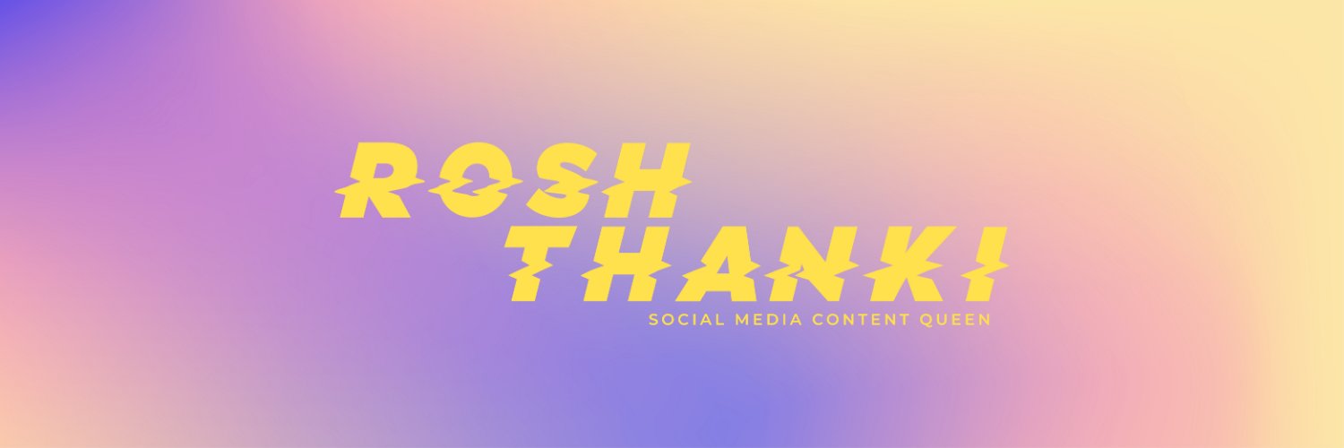 RoshThanki's profile banner image