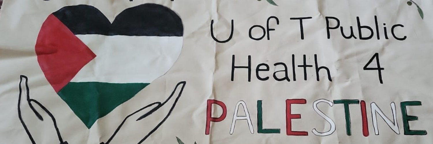 U of T Public Health 4 Palestine banner