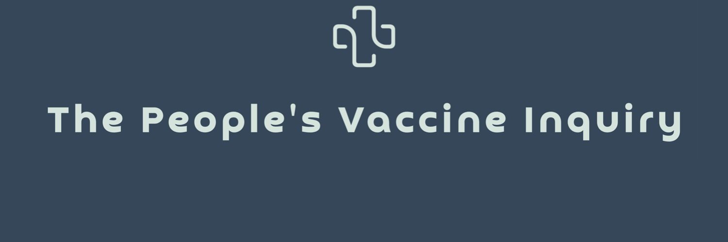 People's Vaccine Inquiry's banner