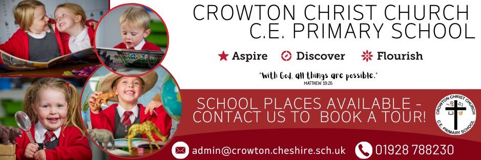 Crowton Christ Church C.E. Primary School's banner
