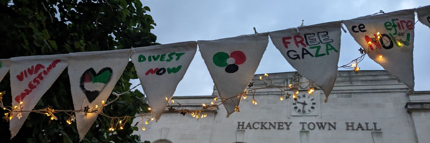 Hackney Independent Socialist Group's banner