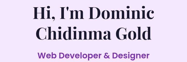 Dominic Gold banner