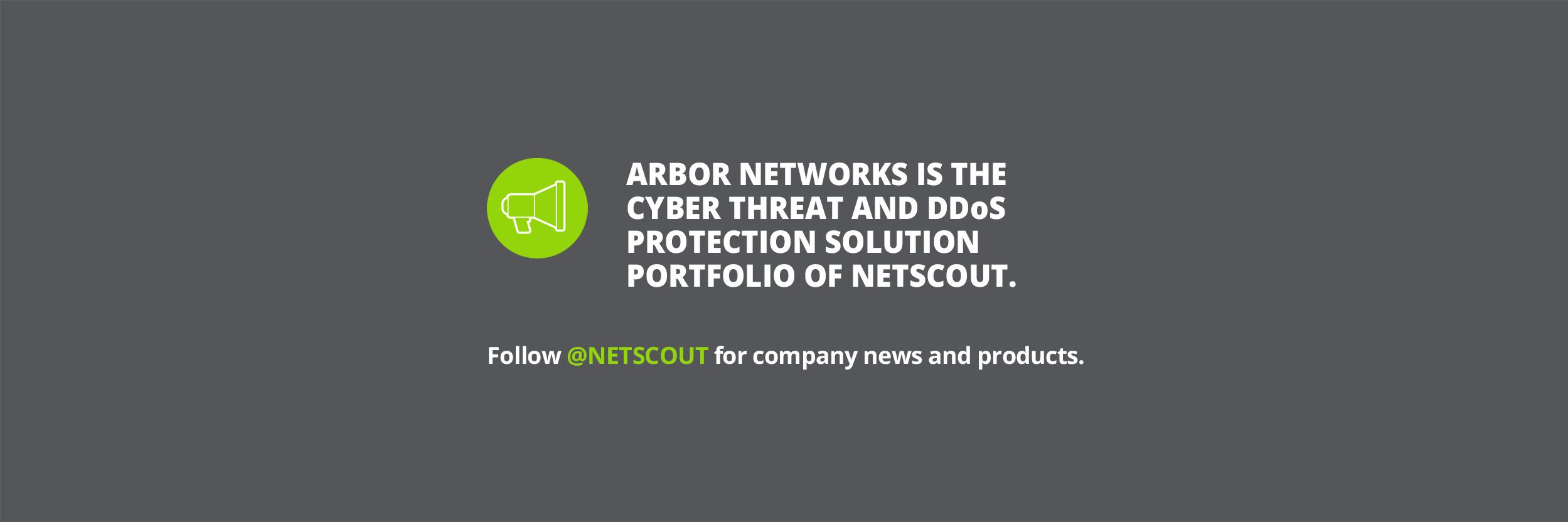 NETSCOUT | Arbor banner