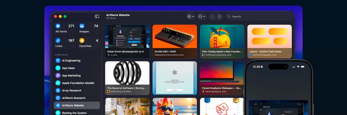 Artifacts App banner