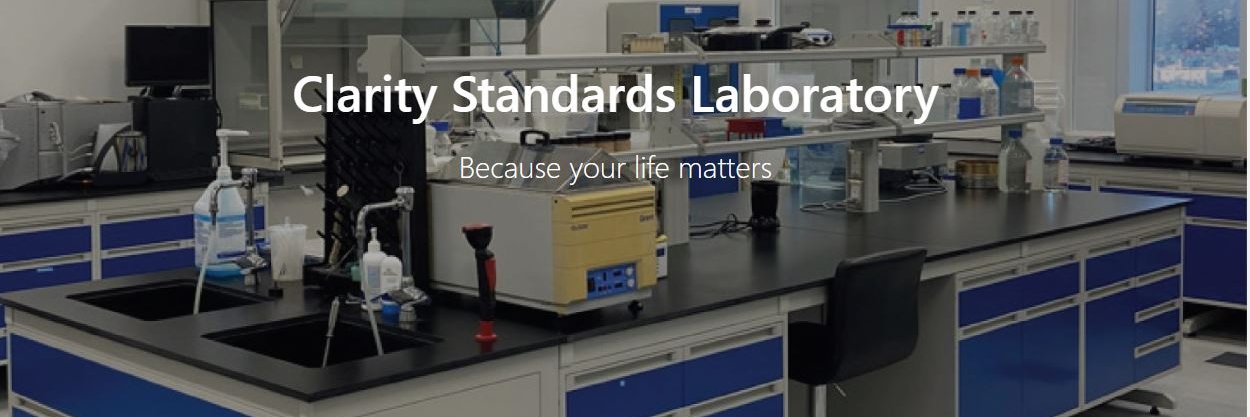 Clarity Standards Laboratory banner