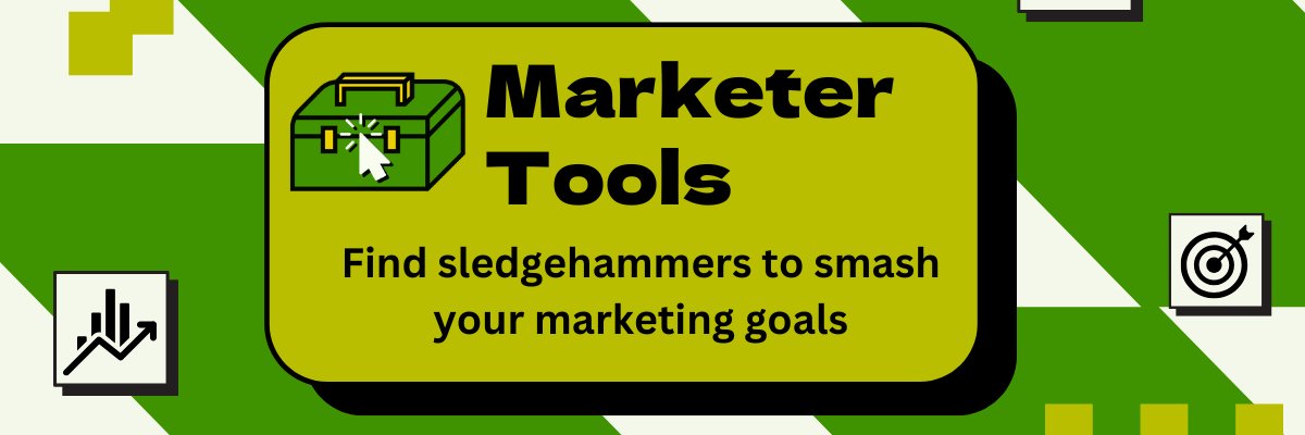 Marketer Tools banner