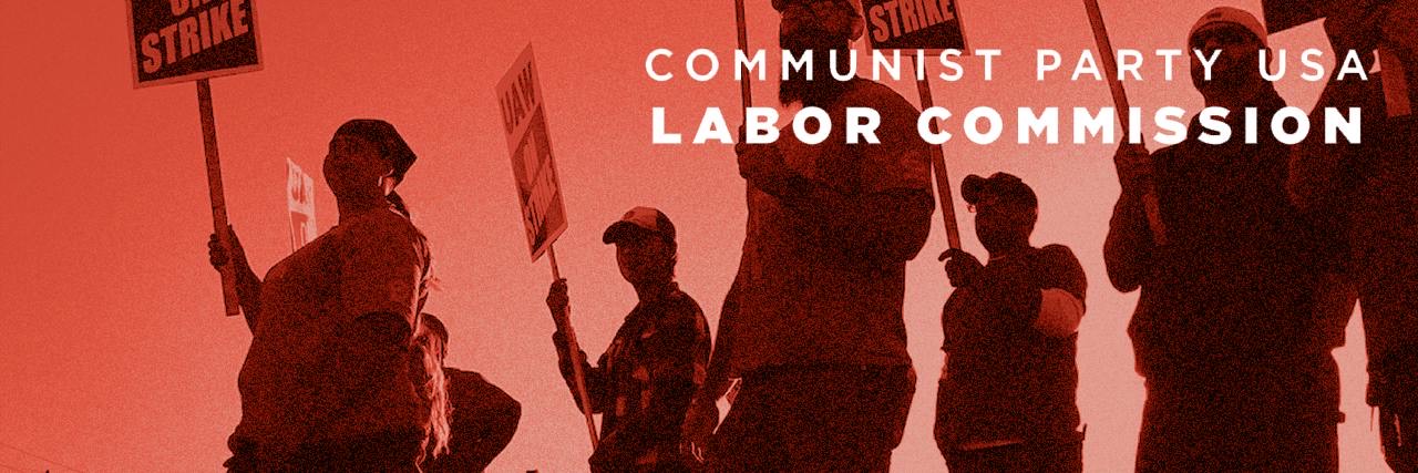 CPUSA LABOR's banner