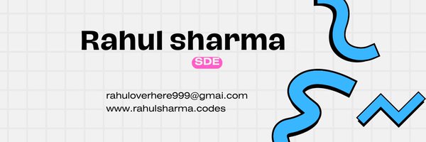 rahulcodeshere Profile Banner