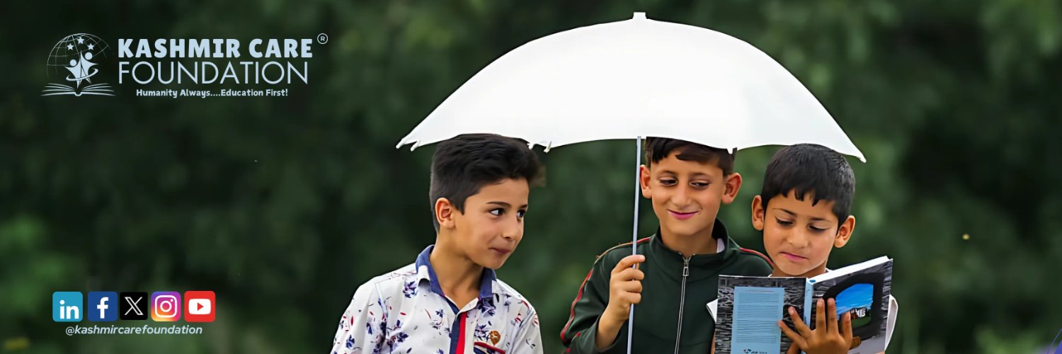 Kashmir Care Foundation's banner