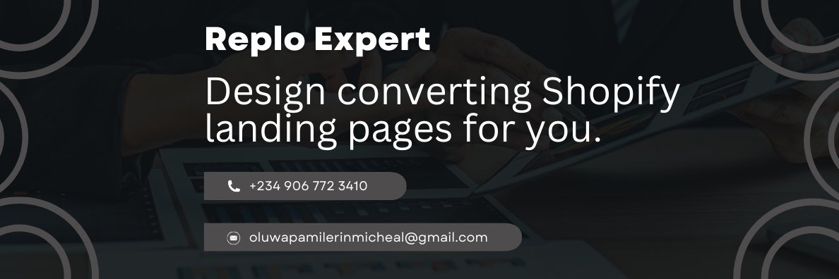Micheal Adeniran || Replo Expert banner
