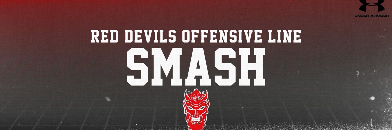 Red Devils Offensive Line banner