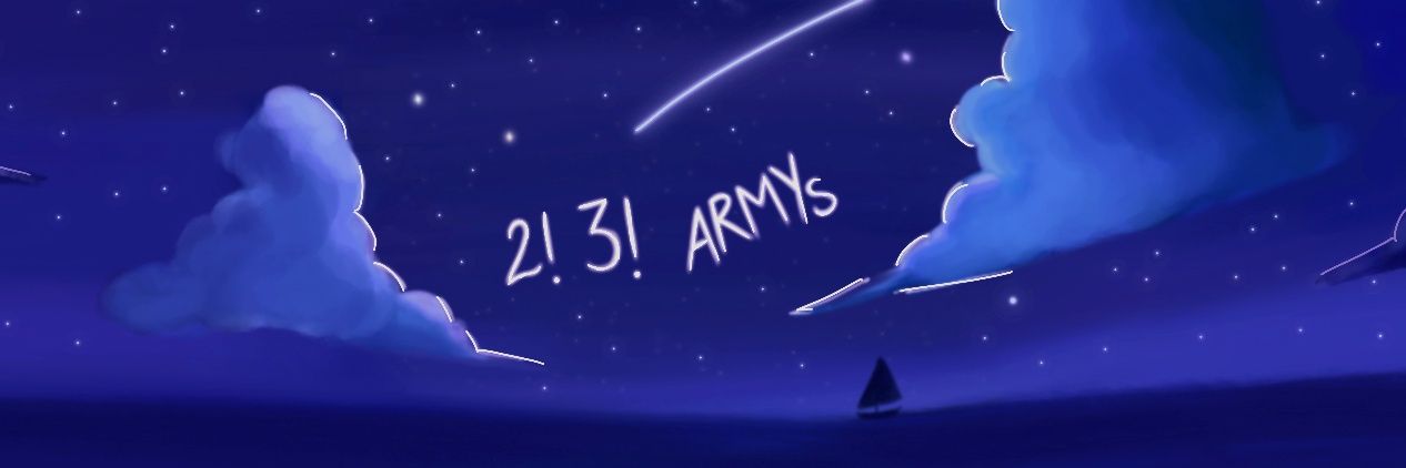 𝟐! 𝟑! 𝐀𝐑𝐌𝐘⁷💜 banner