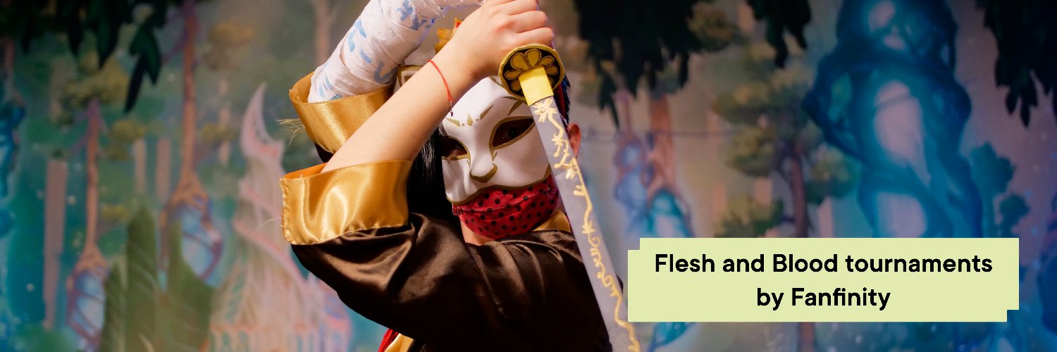 Flesh & Blood tournaments by Fanfinity banner