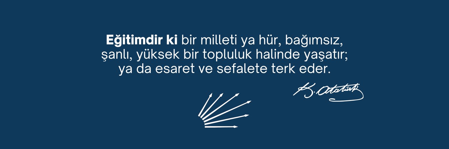 CHP Milli Eğitim banner