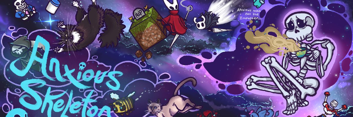 Anxious Skeleton banner