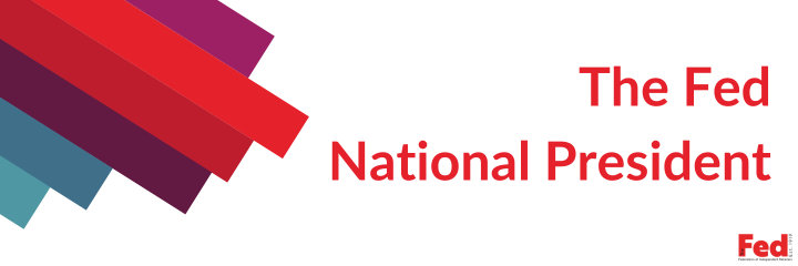 The Fed National President banner