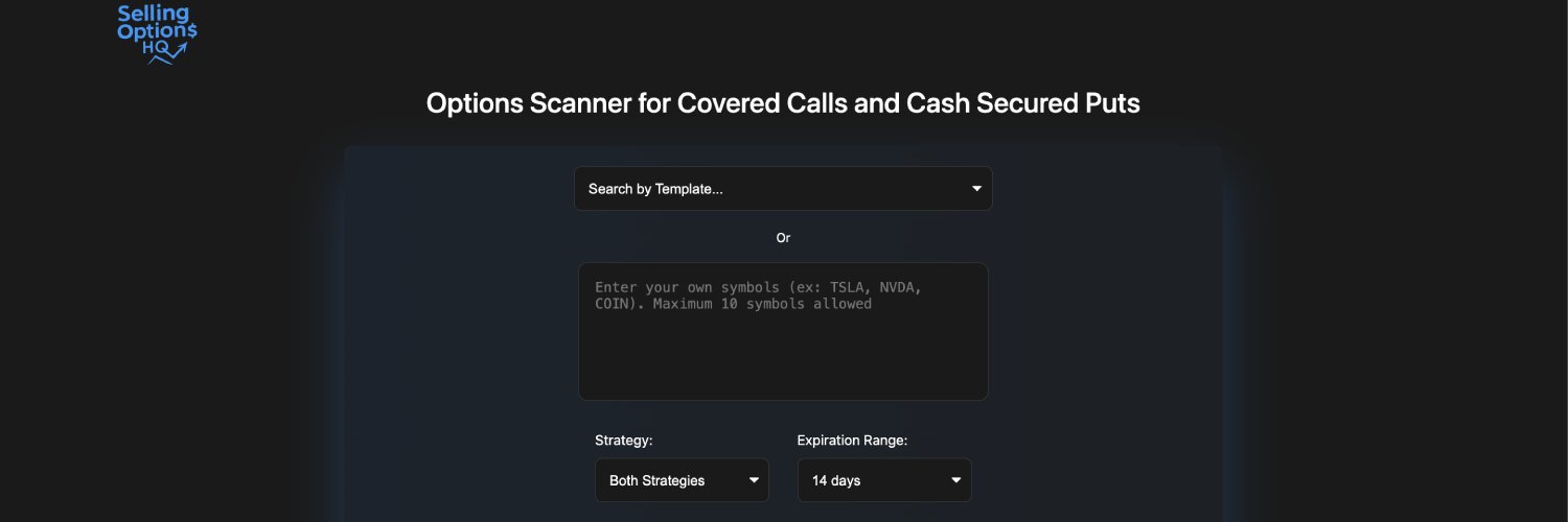 Selling Options HQ banner