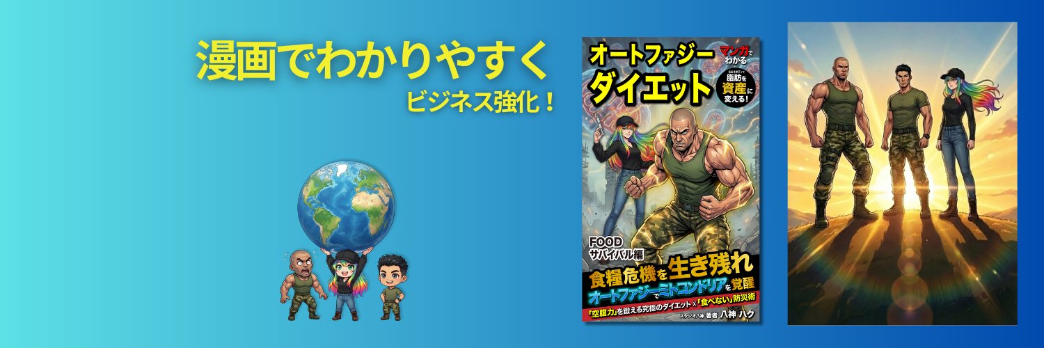 ハク＠AI漫画Kindle出版 banner