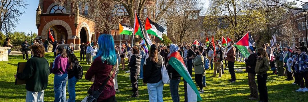 Palestine Solidarity Coalition UNH banner