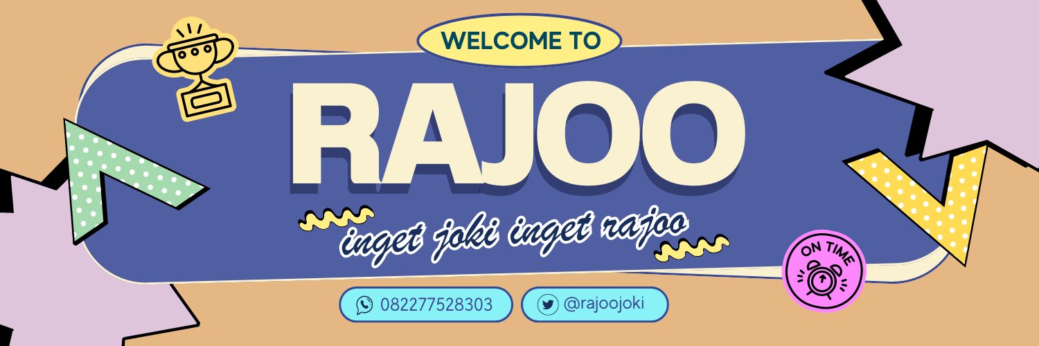 rajoo | joki tugas, joki skripsi, joki ppt banner