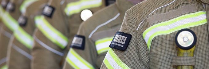 London Fire Brigade's banner