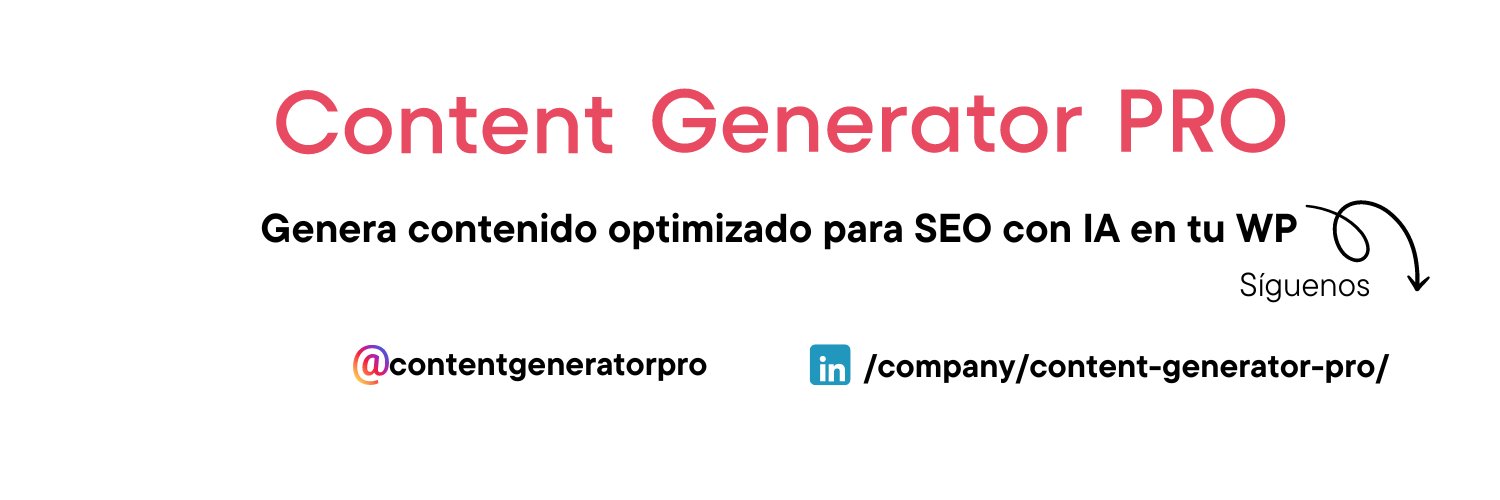 Content Generator PRO banner