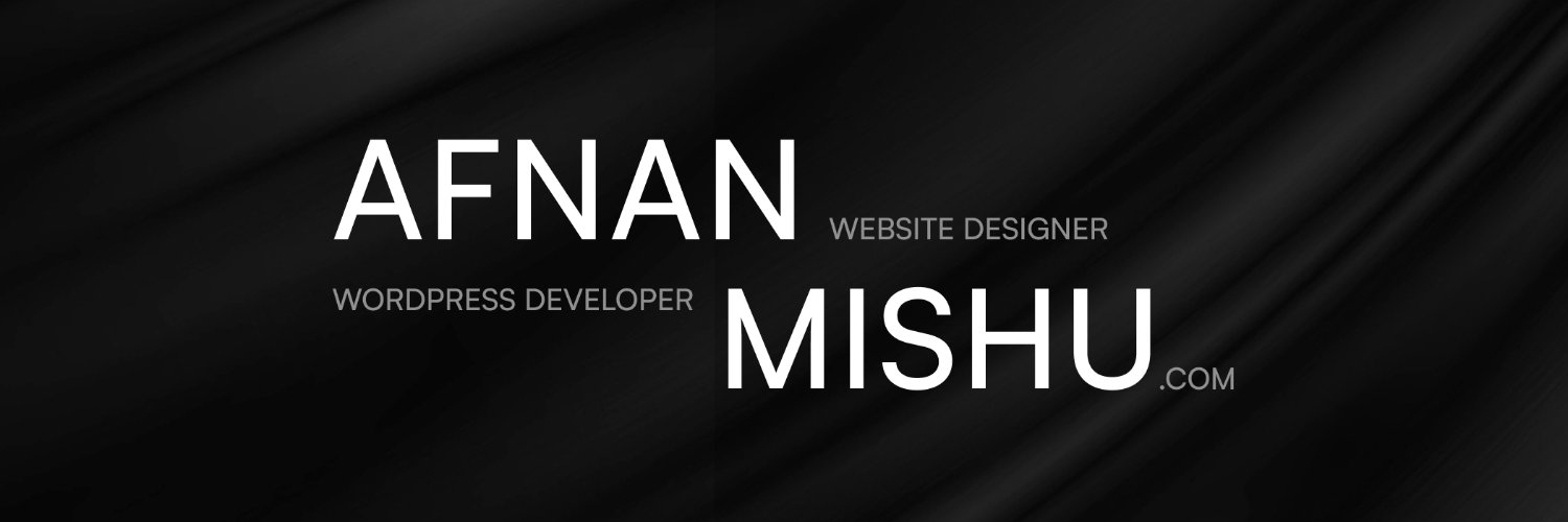AfnanMishu's profile banner image